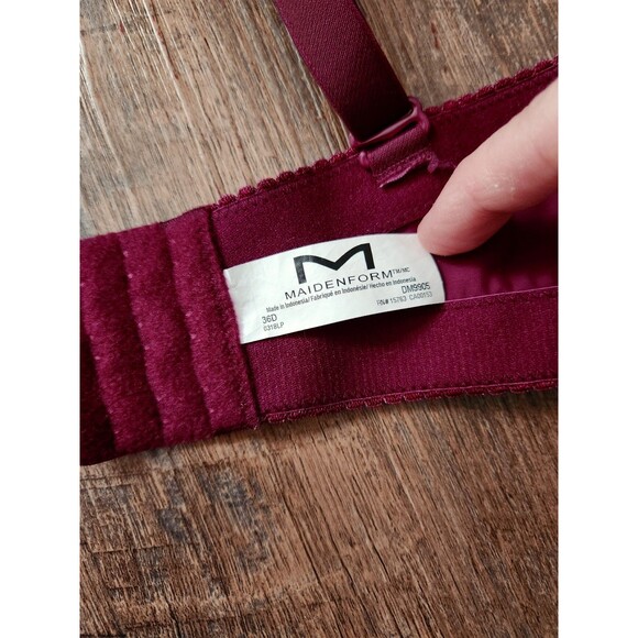 Maidenform 36D burgundy underwire bra - Picture 5 of 5